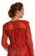 See Thru Bodice and Long Sleeved Beaded Dress back